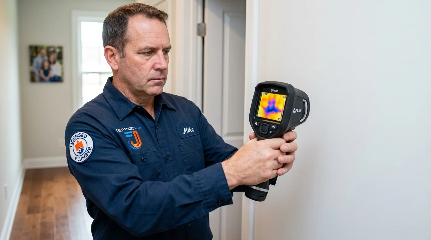 Thermal imaging leak detection by Johns Plumbing LLC in Terra Alta